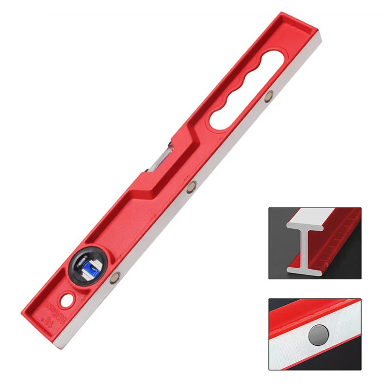 High Precision Level Aluminum Alloy Magnetic Spirit Level Multi Sized Anti Drop Levels Multifunctional Measuring Instruments