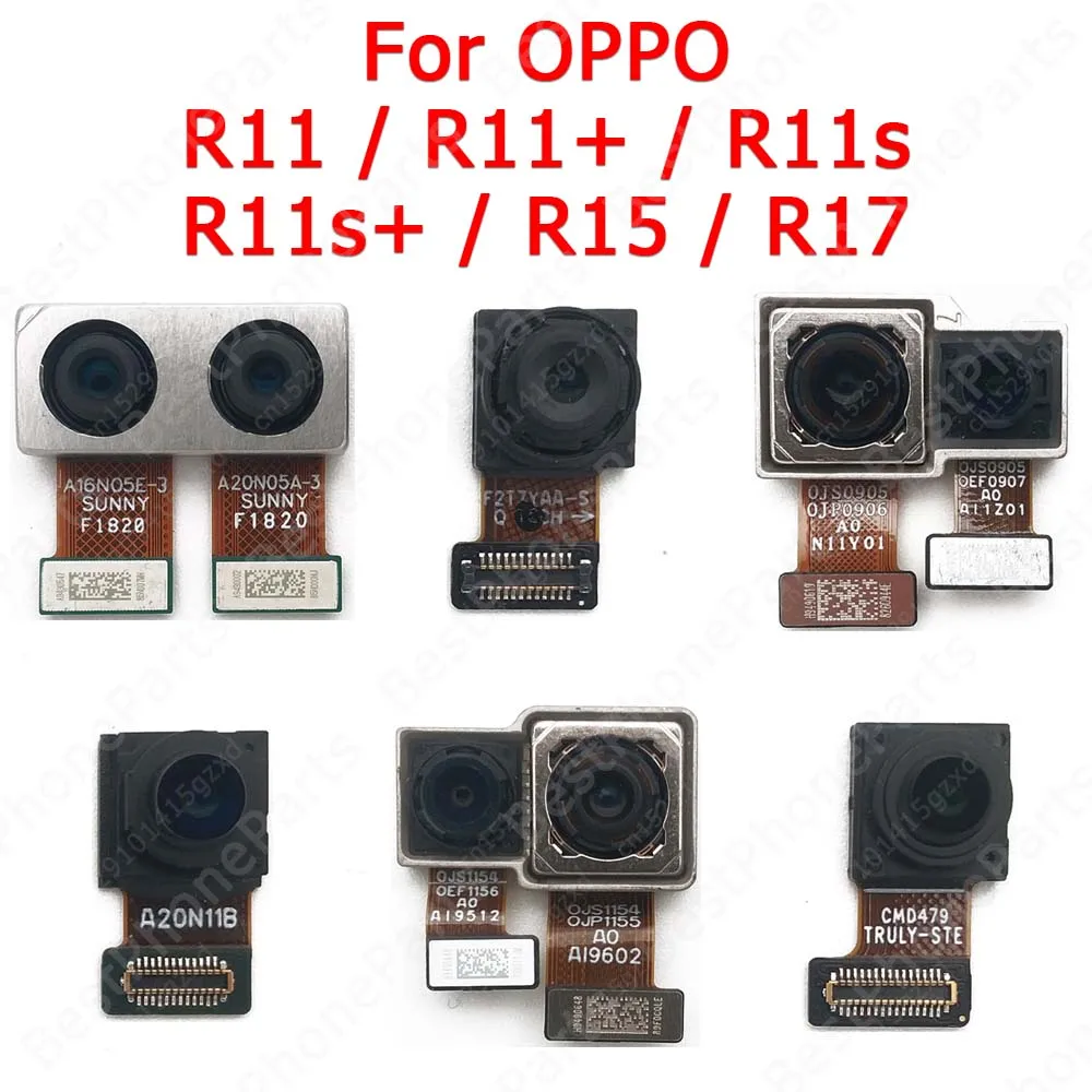 Selfie Facing Rear Camera For OPPO R11 R11s Plus R15 R17 Front Back View Big Camera Module Replacement Spare Parts Flex