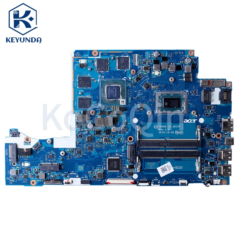 LA-J621P For Acer Nitro 5 AN515-34 Notebook Mainboard YM3500 N18P-G0-MP-A1 GTX1650 NBQ6Z1100 DDR4 Laptop Motherboard Full Tested