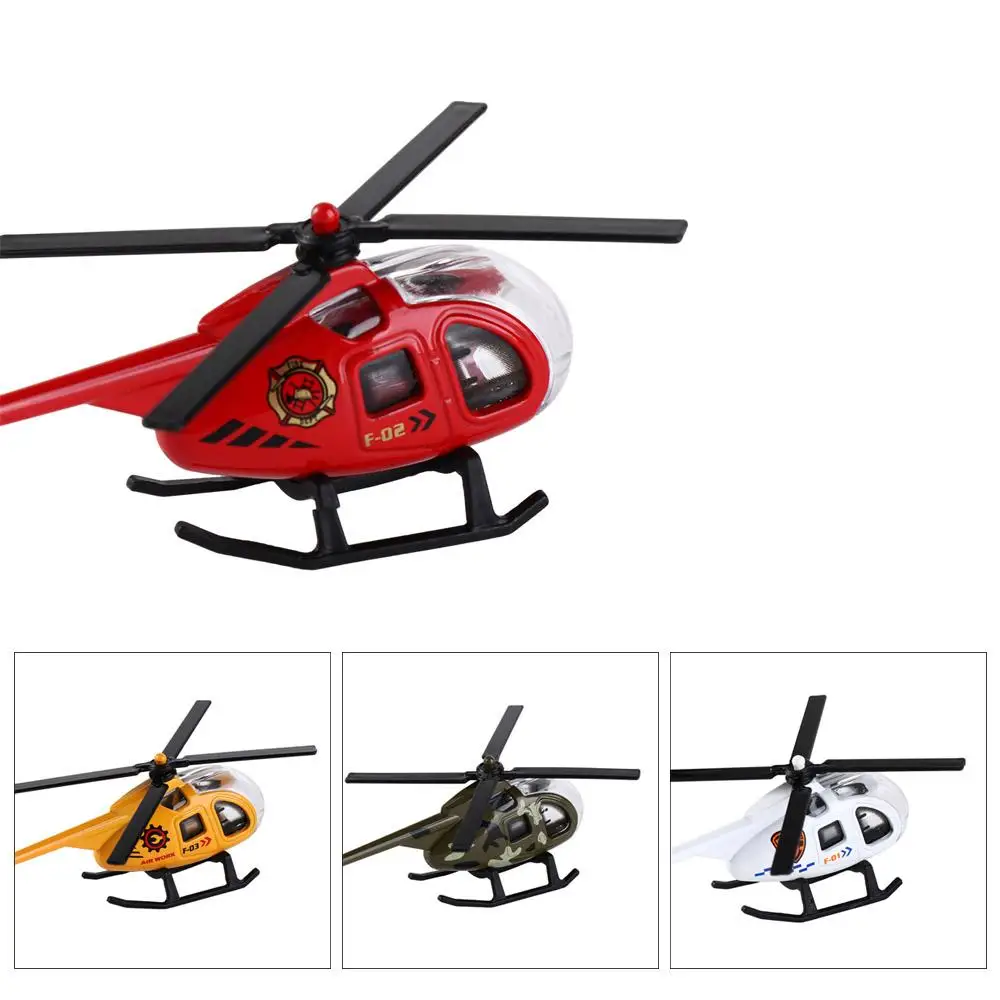 

1PC New Childrens Helicopter Toy Alloy Airplane Model Military Ornaments Boy Toy Taxiing Simulation Helicopter Christmas Gift