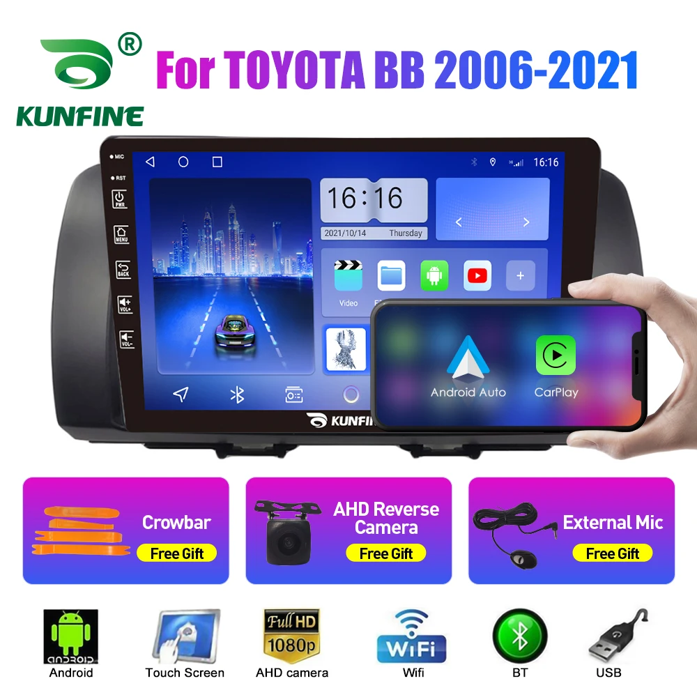

Автомобильный радиоприемник для TOYOTA BB 2006-2021 2Din Android, восьмиядерный автомобильный стерео DVD, GPS-навигатор, плеер, мультимедиа, Android, авто Carplay