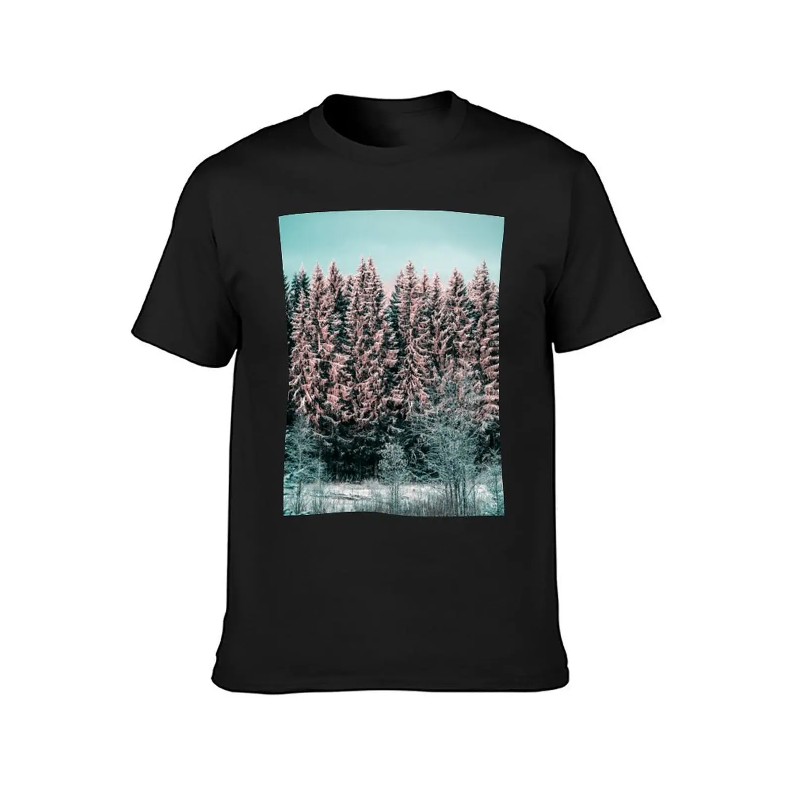 Sunny winter forest 2 T-shirt kawaii clothes anime clothes T-shirt men