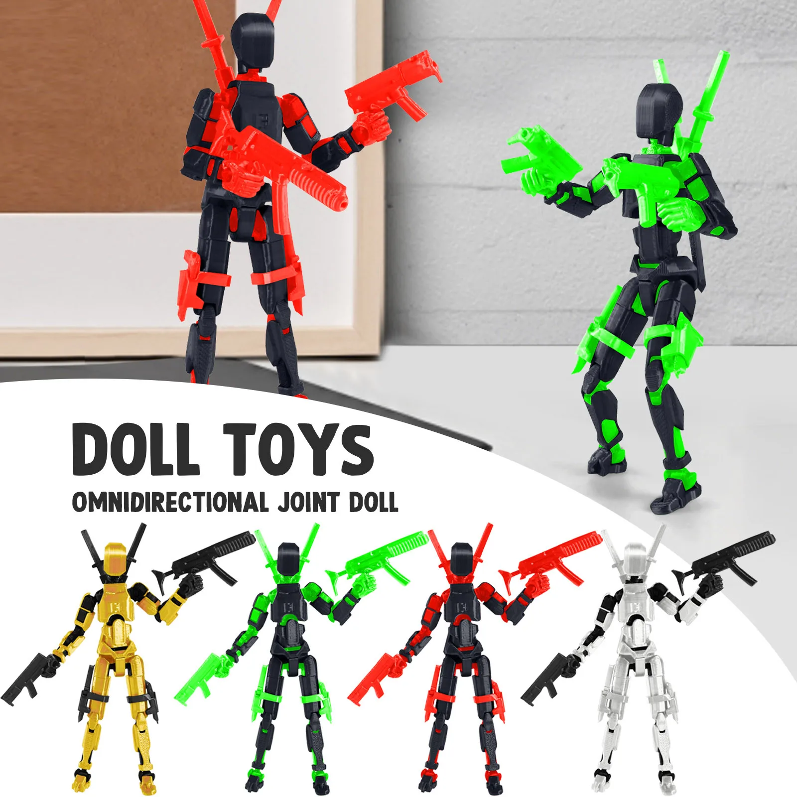 T13 Action Figure Titan 13 Action Figure Dummy Lucky 13 Action Figure 3d Printed Multi-Jointed Movable Nova 13 Action Figure Toy