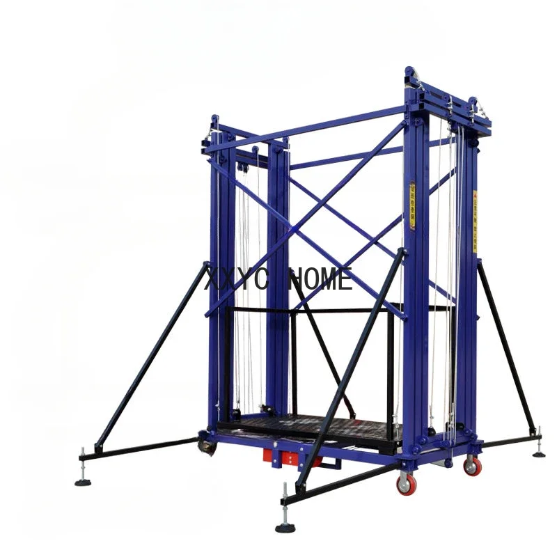 Electric scaffolding mobile lift three level gantry foldable remote control lifting platform elevator scaffolding