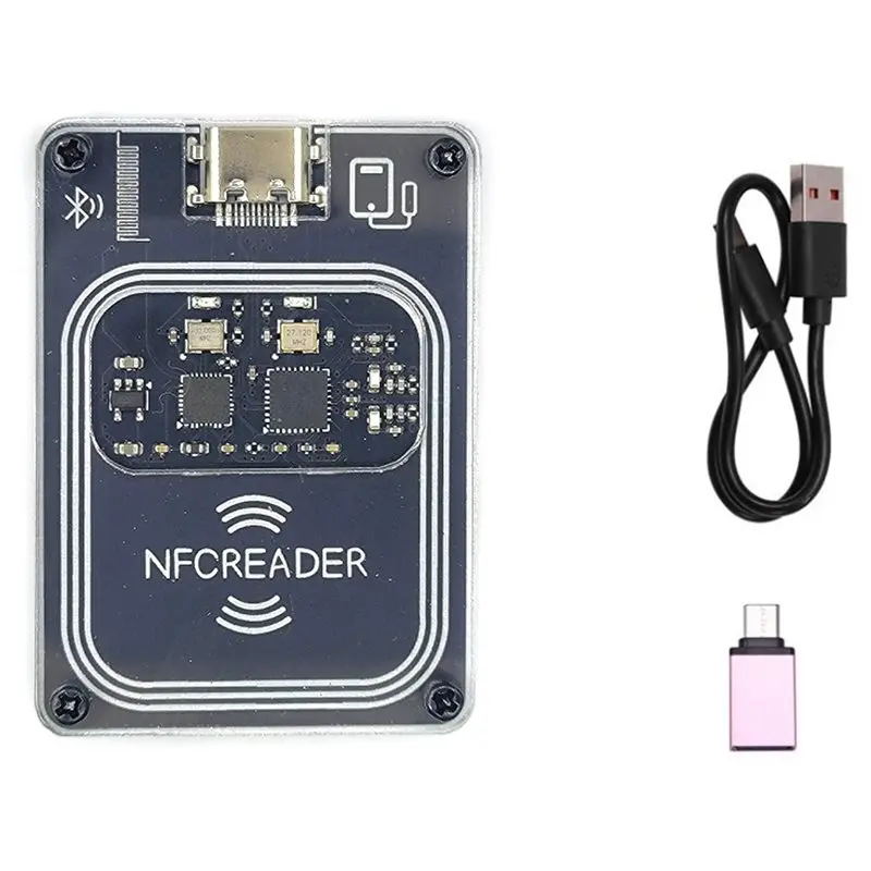 ABNR 8X PCR532 NFC RFID Bluetooth Wireless Module IC Card Reader Writer RFID Emulator Minicopy With Type-C Interface