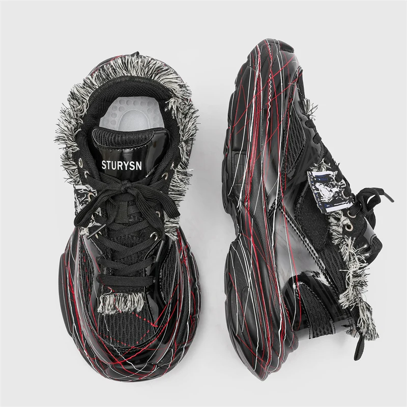 

High Street INS Leisure Shoes Men Hot Sales Sneakers Women Platform Chunky Sports Shoes Outdoor Commuting Walkings Shoes Male