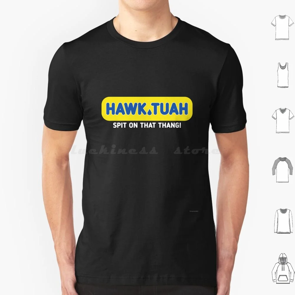 Hawk Tuah lube Service เสื้อยืดขนาดใหญ่สำหรับ100%, ผ้าฝ้ายฮอว์กทอว์บูมีให้บริการถ่มน้ำลายถาง