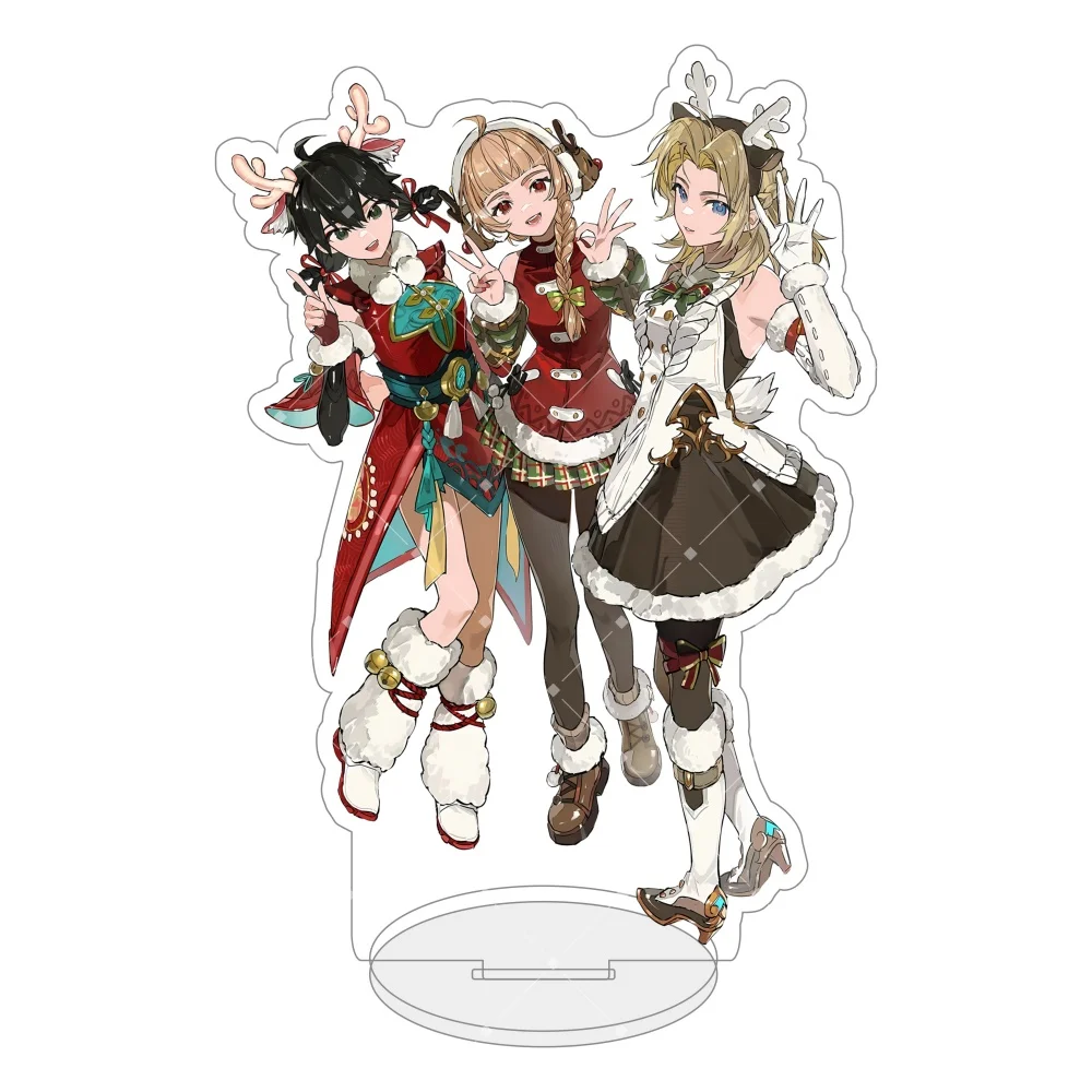 Overwatch Anime Kiriko Genji Hanzo Doujin Acrylic Stand 15CM Desktop Ornament Collectible Holiday  Keychain Fan Gift Souvenir view 4