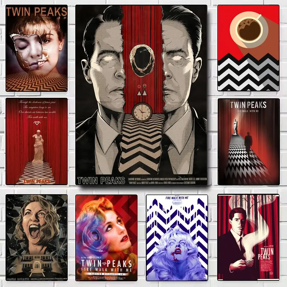 Drama Twin Peaks Poster Modern Wall Art for Bedroom Living Room Cafe Bar Aesthetic Home Decor Gift
