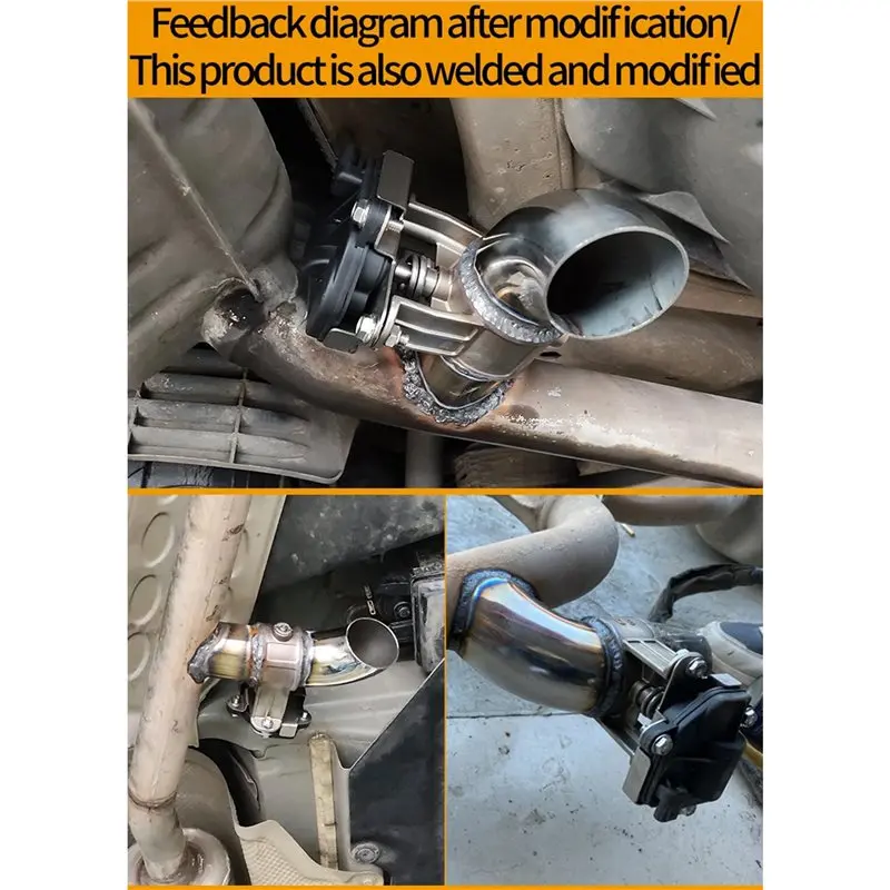 M93K-Car Accessory 2Pcs Variable Electric Adapter Motor Exhaust Control Valve One-Key Button Remote Dual Kit Switch Systems