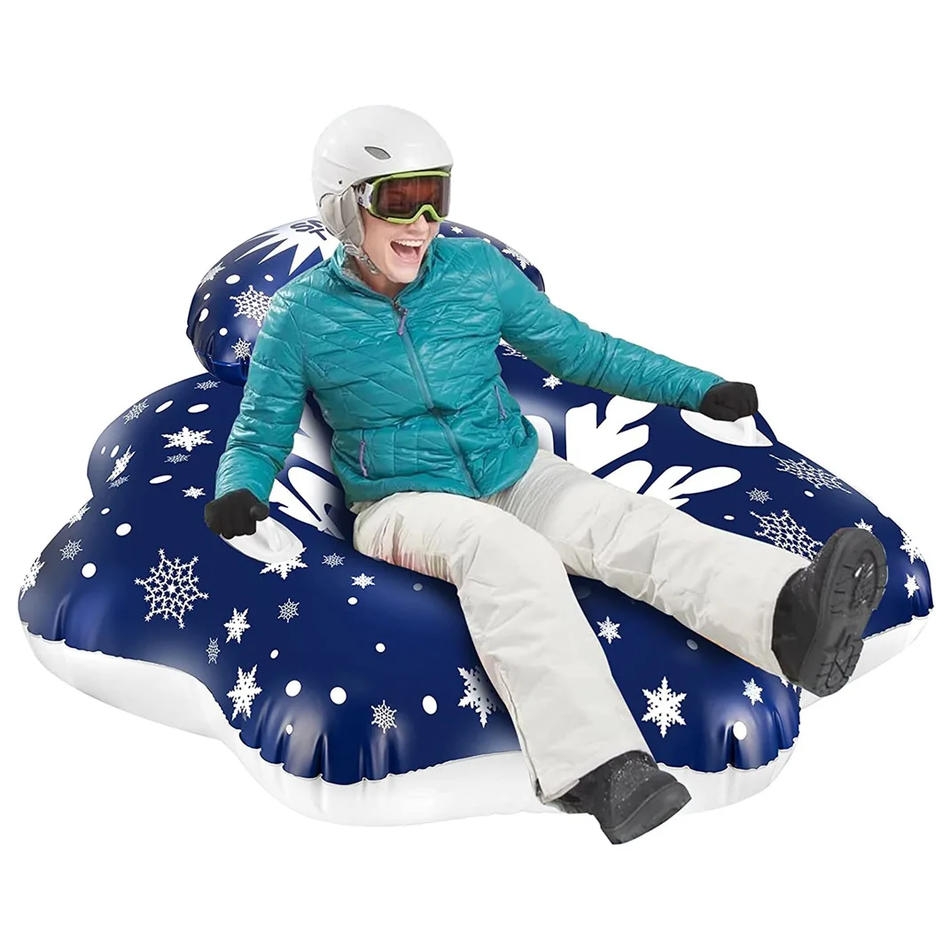 Cold-resistant Thickened Inflatable Sk i Ring Pvc Drag Ski Tire Winter S ki Sled Ski Seat