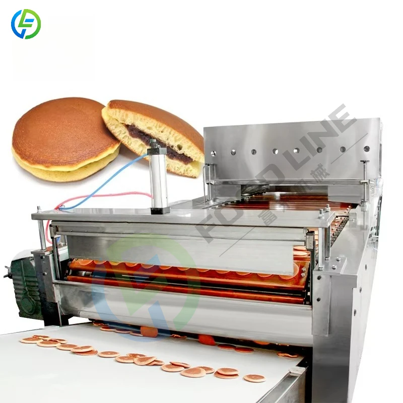 Automatic Dorayaki Pancake Production Line Fresh Stuffed Sponge Cake Dora Cake Making Machine Customized