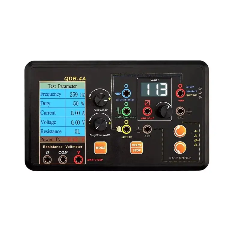 AT92-Injector Solenoid Valve Auto Ignition Coil Test With Support Frame Idle Stepper Motor Instrument Tester Simulator