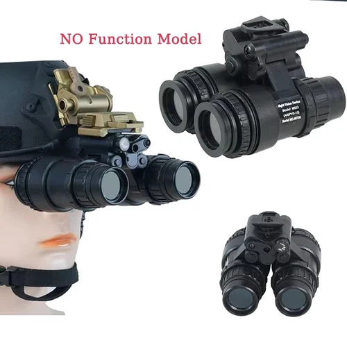 Imagen 2 del producto BOOIU-gafas de visión nocturna binoculares tácticas PVS-15, accesorio para casco deportivo NVG CS, dispositivo de visión nocturna ABS, modelo sin función