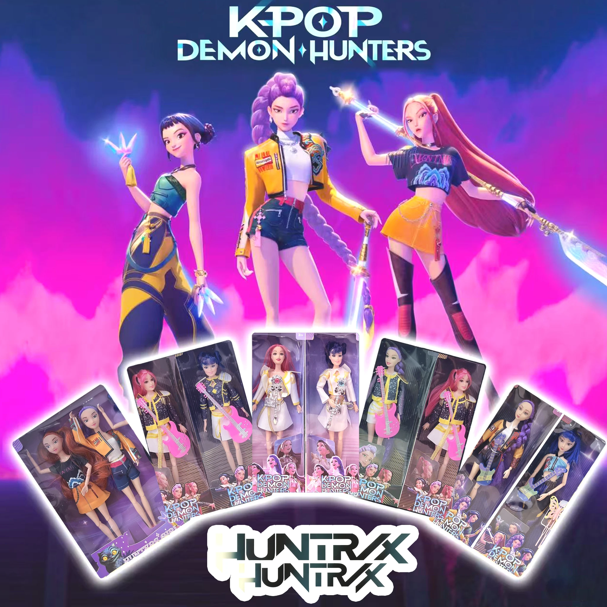 

NEW Doll Toys Kpop Demon Hunters Action Figure Toy Rumi Mira Zoey Beautiful Princess Baby Girl Dolls Plastic DIY Toy for Girls