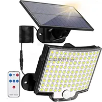 106 LED Solar Light Outdoor IP65 Waterproof Solar Street Lamp Garden Wall Lamp Super Bright Motion Sensor Light 3 Working Modes