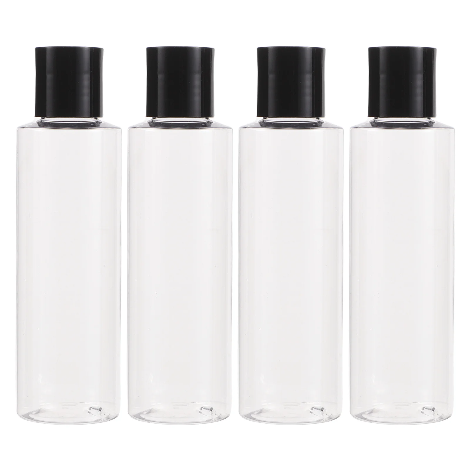 

4Pcs Mini Lotion Bottles 150Ml Clear Portable Squeeze Containers for Travel Toiletries Refillable Dispensers Leak Proof
