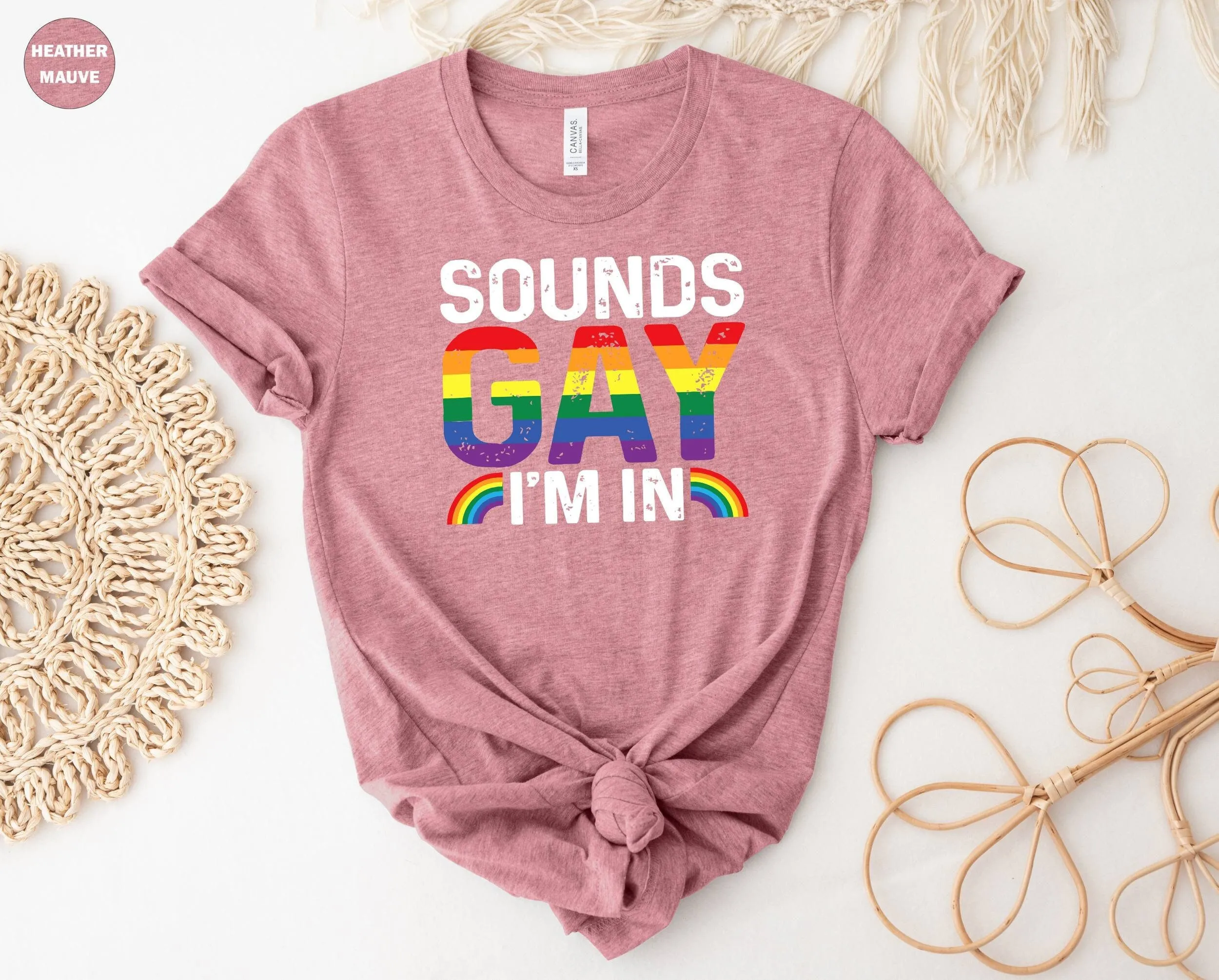 Sounds Gay I'm In T shirt LGBTQ Pride Trans Love Is Faith Rainbow Colorful Be You