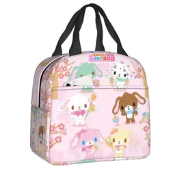 2023 New Cute Bunny sugarconiglietti Lunch Box Anime giapponese Cooler Thermal Food Insulated Lunch Bag School Children Student