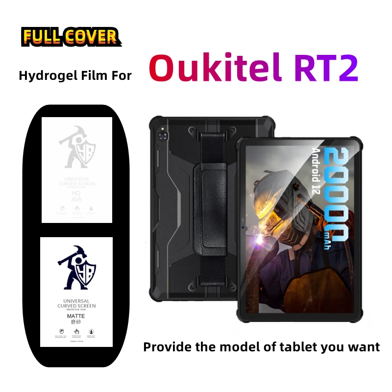 

2pcs Matte Tablets Hydrogel Film For Oukitel RT2 HD Screen Protector For Oukitel RT2 Frosted/Clear Full Cover Protective Film