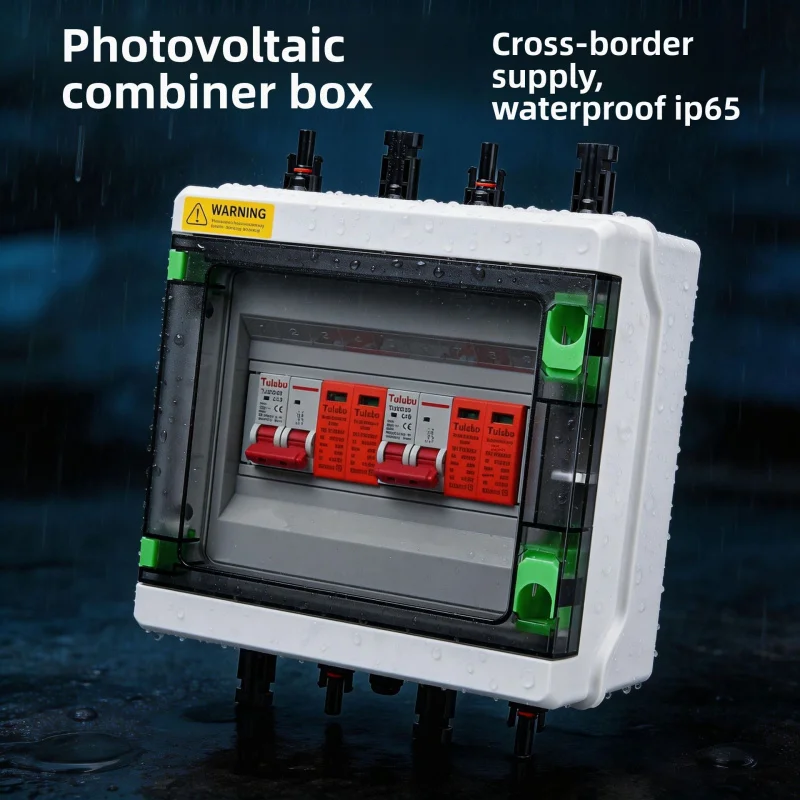 Solar PV Combiner DC1000V, Outdoor Waterproof ABS/PC Enclosure for Photovoltaic Systems
