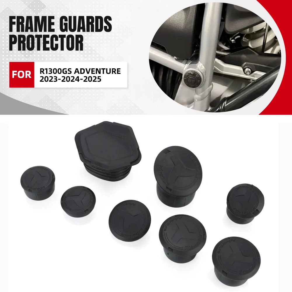 

For BMW R1300GS R1300 R 1300 GS Adventure ADV 2023-2024-2025 Motorcycle Frame Hole Cover Caps Plug Decorative Frame End Cap Sets