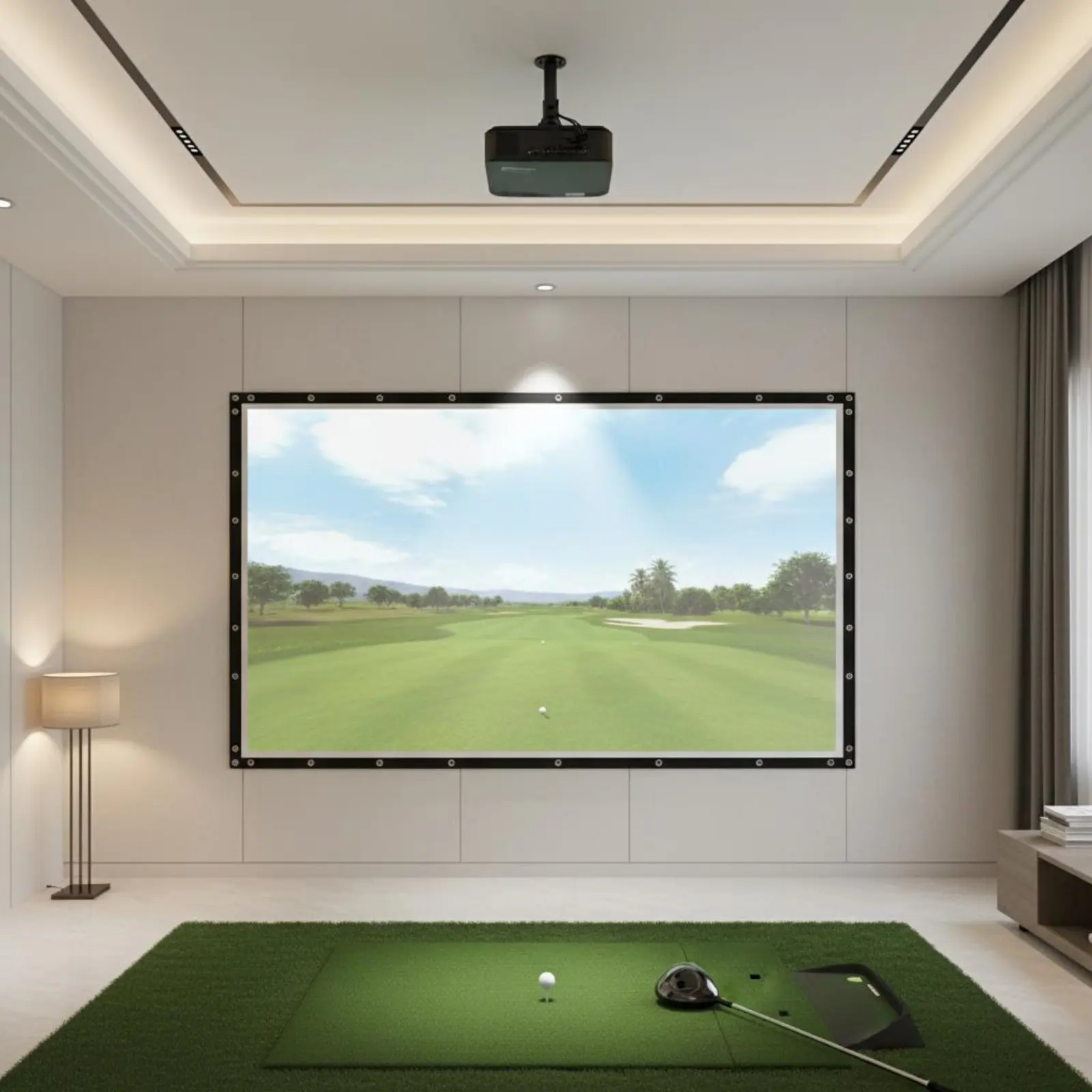 

Sport Simulator Screen Resistant Resistant Sport Hitting Screen Sports Equipment Easy Installation Versatile Use for Home