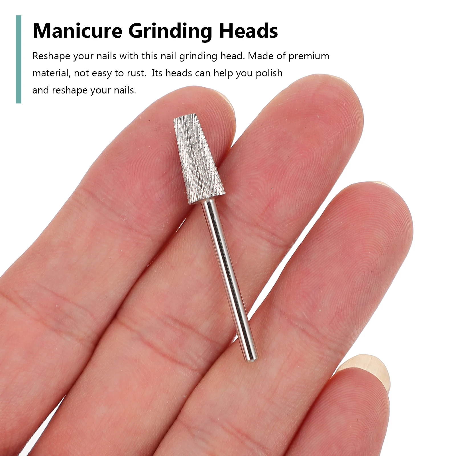 

Lightweight Tungsten Steel Nail Art Grinding Manicure Polishing Drill Bit Lasting Nail Care Tool Pedicure Accessories