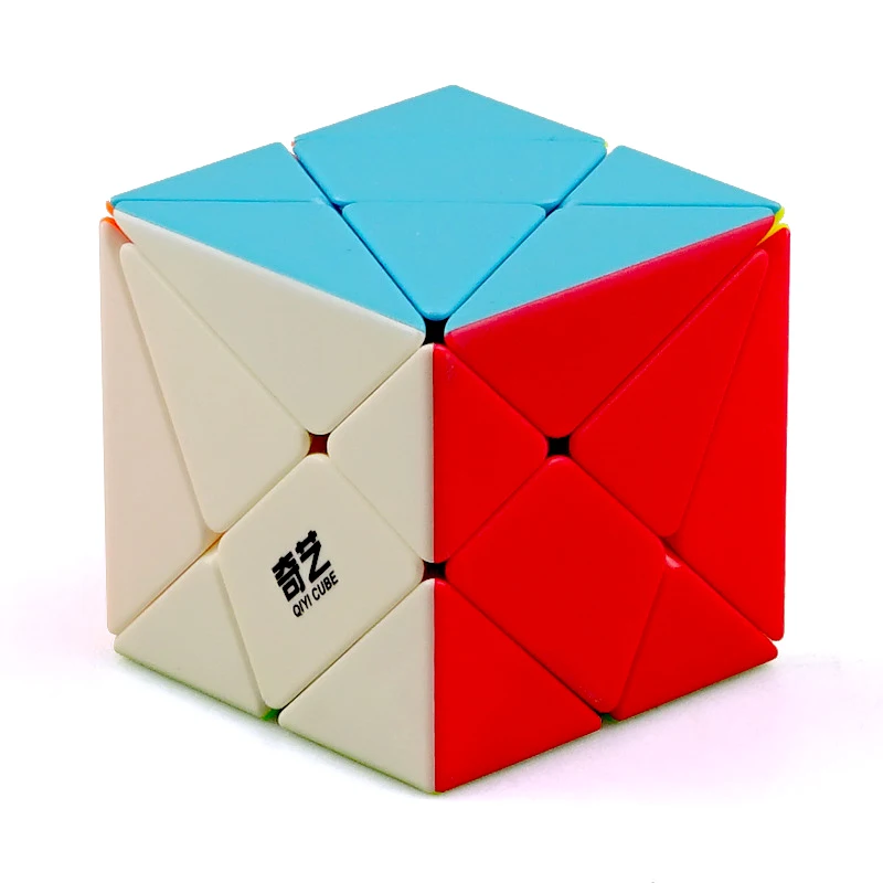 QIYI Axis Magic Cube Change Irregularly Jinggang Professional Puzzle Speed Cube with Frosted Sticker 3x3x3 Stickerless Body Cube