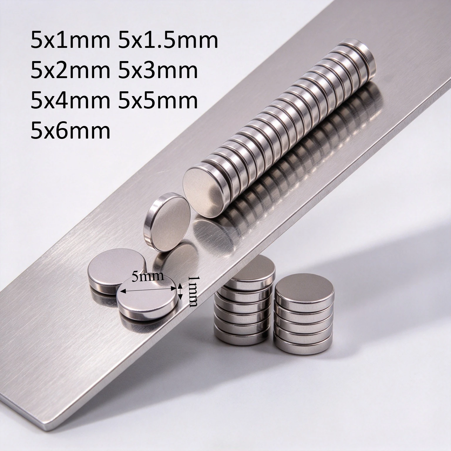 5x1 5x1.5 5x2 5x3 5x4 5x5 5x6mmN35 Mini Round Neodymium Disc Magnet,Super Strong Permanent NdFeB Magnets for DIY Handmade Crafts