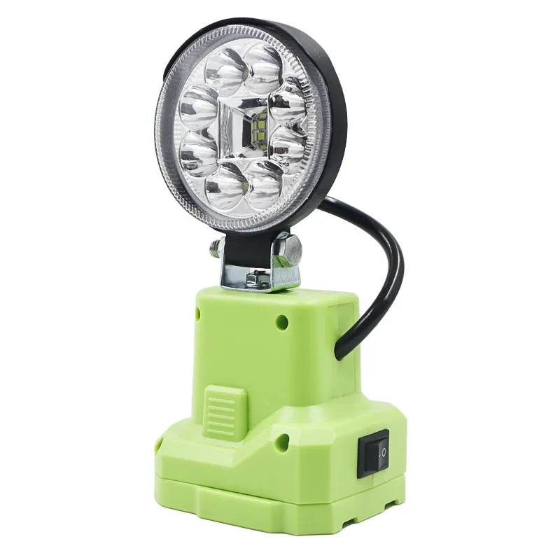 Imagem -04 - Led Alarme Luzes de Trabalho Lanterna Tocha Elétrica Spotlight Lâmpada do Carro para Ryobi 14.4v 18v Lítio Níquel Mais Bateria P108 3