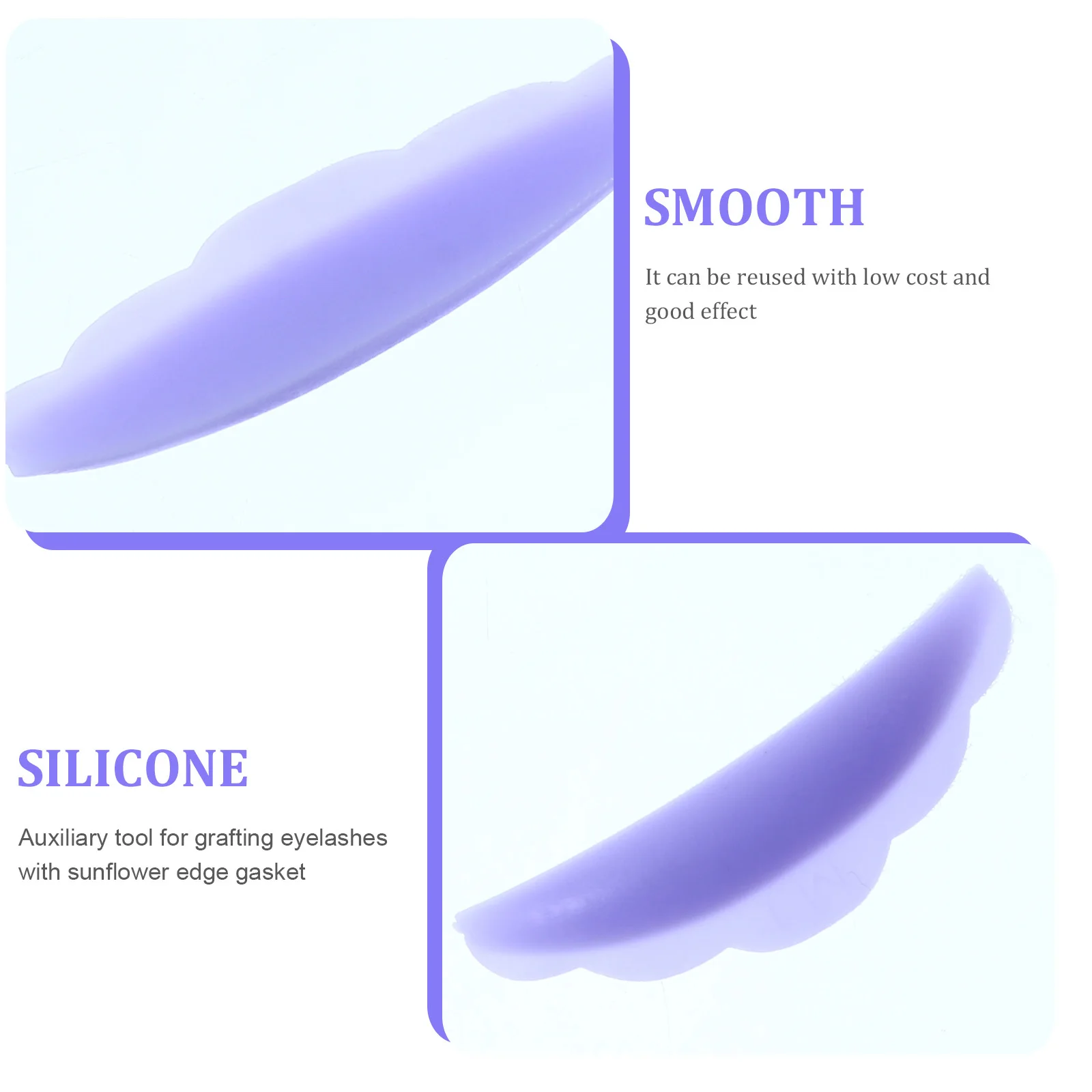 Coussinets de permanente de cils, joint d'extension de cils en Silicone, outil de bouclage réutilisable pour patchs de faux cils, maquillage