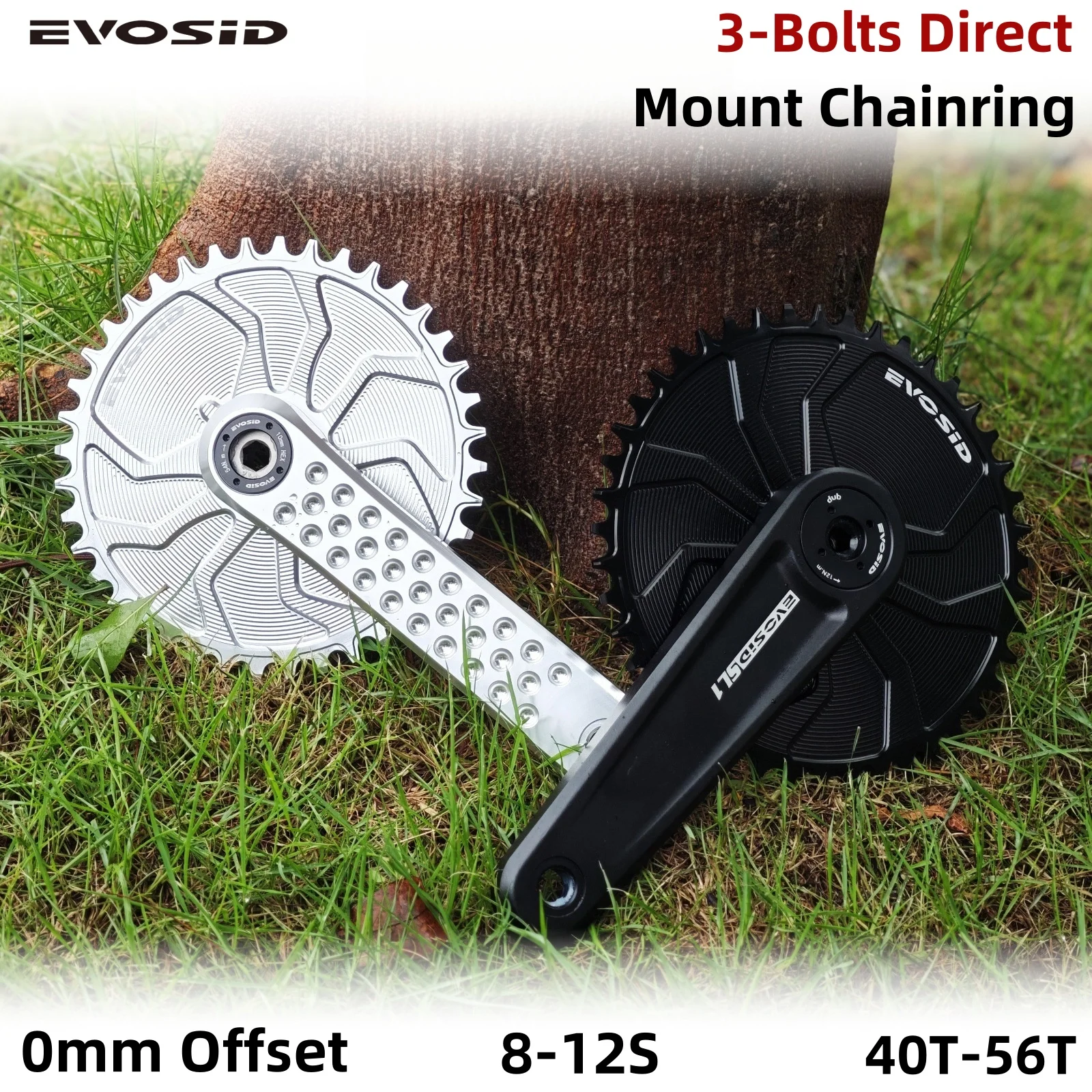 

EVOSID Road Bike Closed Chainring 8-13S 40-56T 8-13S Gravel Narrow Wide Teeth Direct Mount Sprocket 13 S Folding Bike Chainwheel
