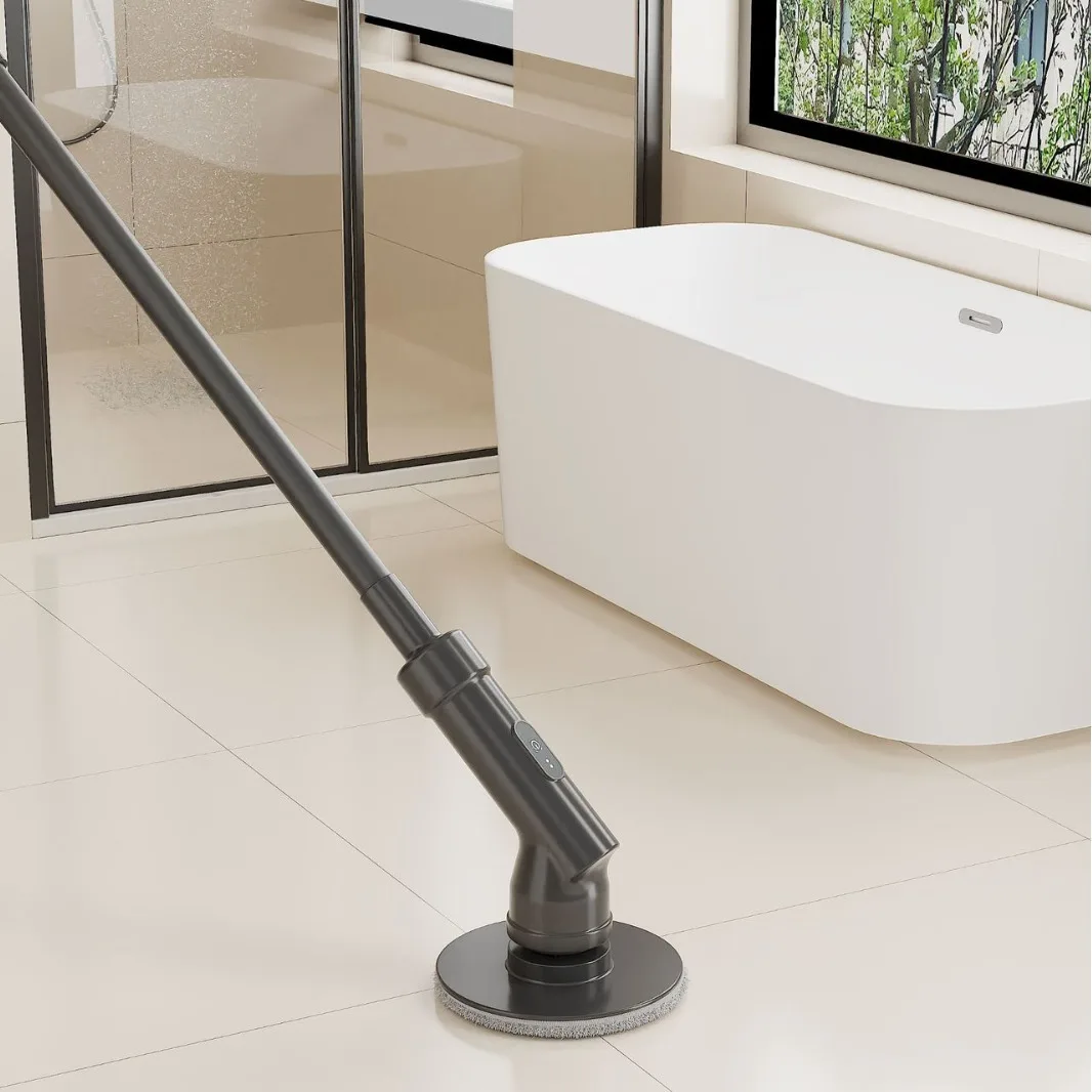 Электрическая щетка Выдвижная электрическая щетка для мытья кастрюль Стеклянная трещина Щетка для чистки кухни Щетка для чистки пола