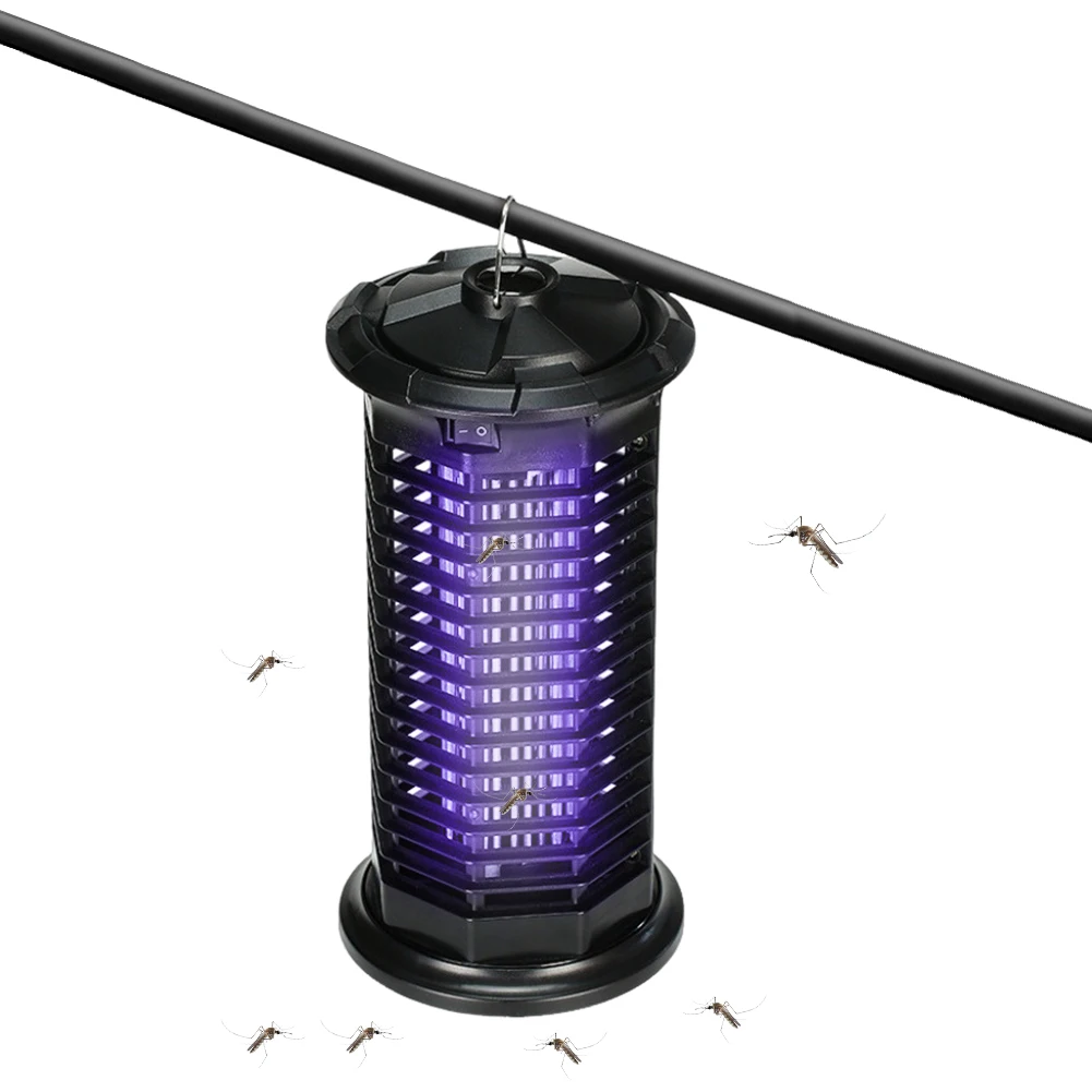 2-In-1 مصباح قتل البعوض مع مصباح ليد مضرب البعوض المنزلي الصامت مصيدة البعوض الكهربائية للمنزل غرفة نوم غرفة المعيشة