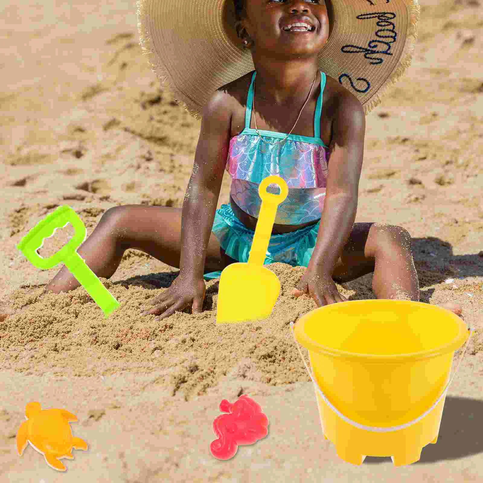 Children Beach Toy Sand Pail Toys Kit Castle Buckets Children’s Kids Sandbox Modeling