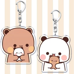 Super Cute Bubu Dudu Keychains Baby Yier Bear Panda Keyring for Accessories Bag Key Chain Jewelry Fans Couple Love Fans Gifts