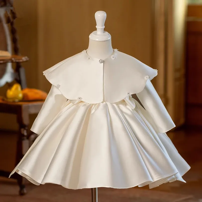 

New Children's Evening Gown Host's Piano Performance Wedding Birthday Girls Party Dresses A4951 Vestidos Bridesmaid Dress