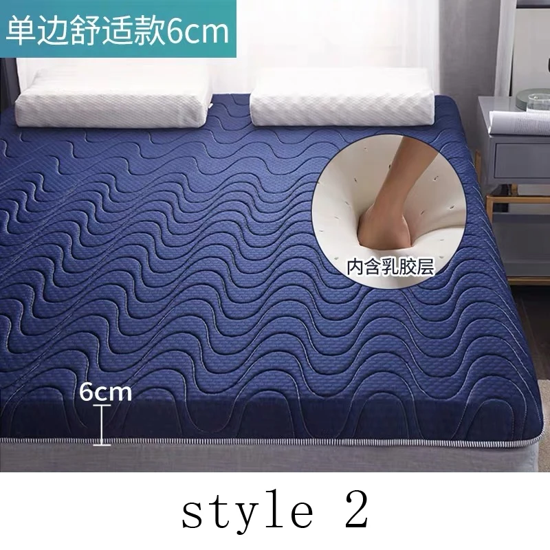 4D Breathable Latex Mattress Foldable Floor Tatami Adults Single Double thick 6cm Comfortable soft sponge Mattress Topper