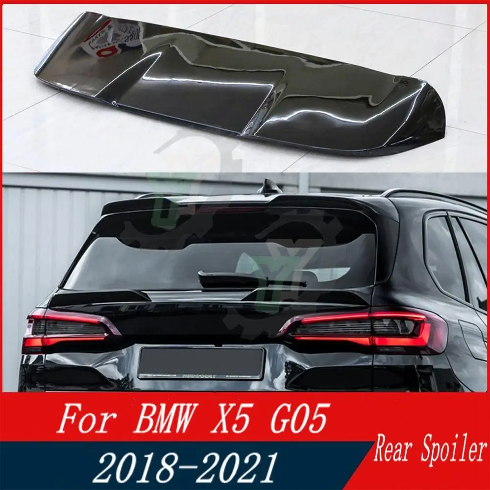 

High Quality ABS Plastic Rear Roof Spoiler Trunk Wing Lip Boot Cover For BMW X5 G05 Upgrade 1:1 X5M Style 2018 2019 2020 2021