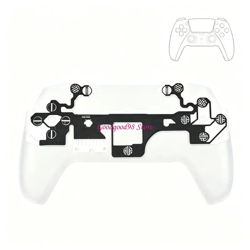 Button Repair Contact Layer Replacement for Controller Service, Thin ABS Internal Part for Response Recovery and Routine Part