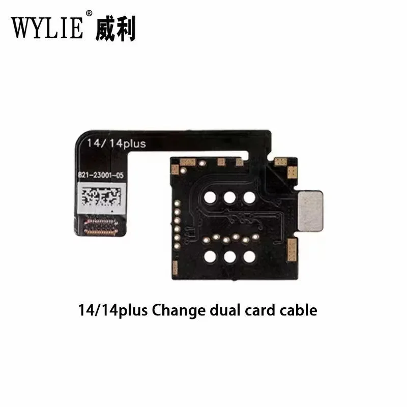 WYLIE IPhone 14/14 Plus Series Dual SIM Версия для США Изменение кабеля Dual SIM Неперфорированная неразрушающая материнская плата