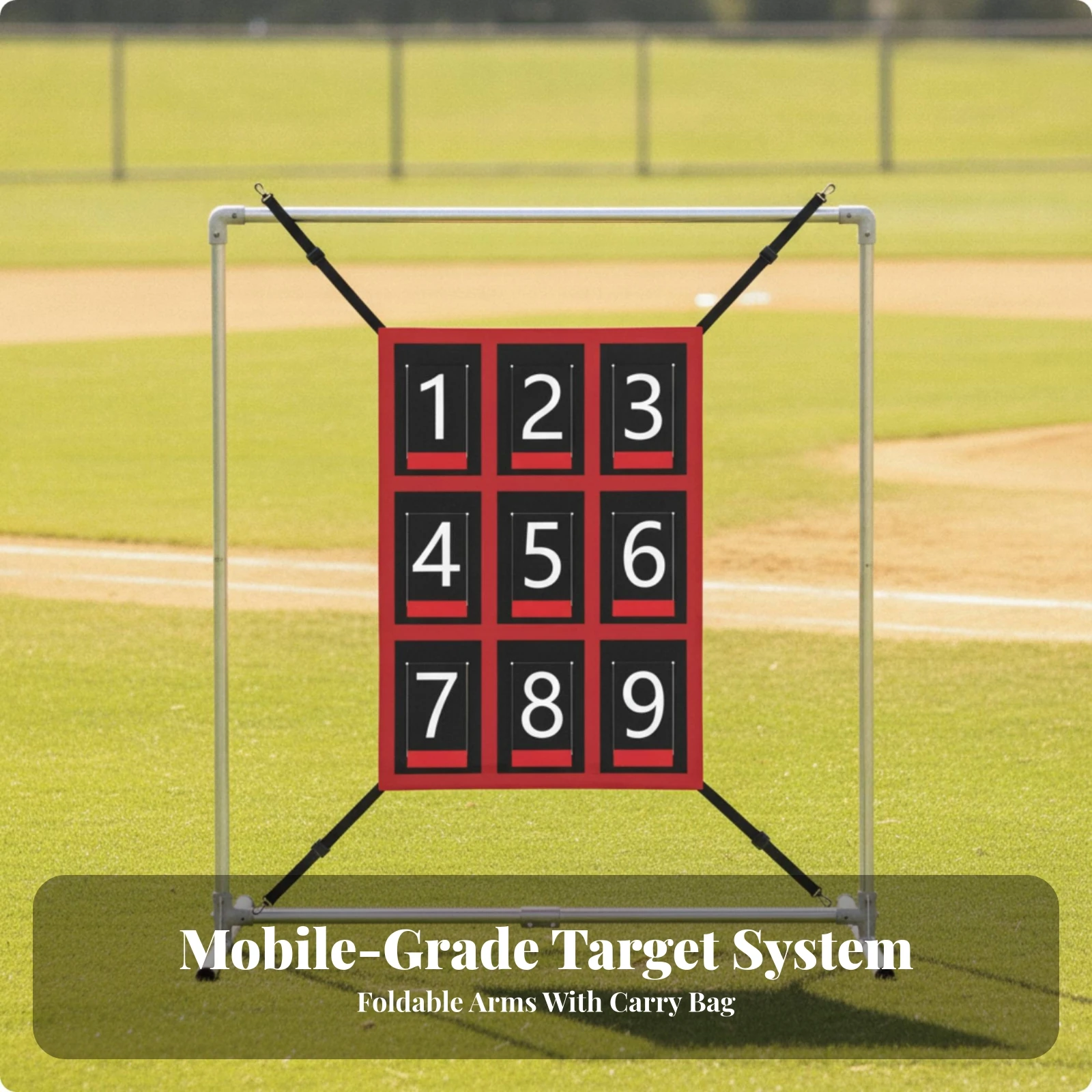 9-Pocket Pitching Target Porta - Sports Equipment For Training ulasan dan harga