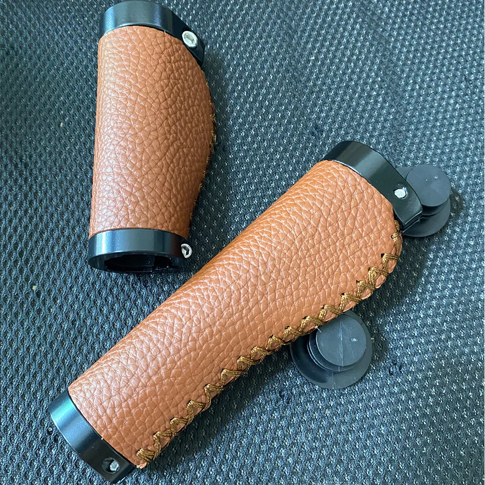 Road Bike Handlebar Cover Super Light Dead Bike Grip Lychee Grain Leather Anti-slip Shockproof Road Bike Grip Accessories