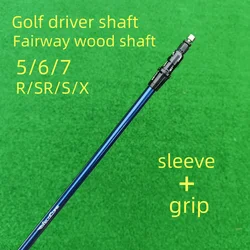 Golf Club Shaft ven TR Fuj black/blue driver Shaft and Fa wood Shaft 5/6 S/X Flex Graphite Shaft Assembly Sleeve And Grip,