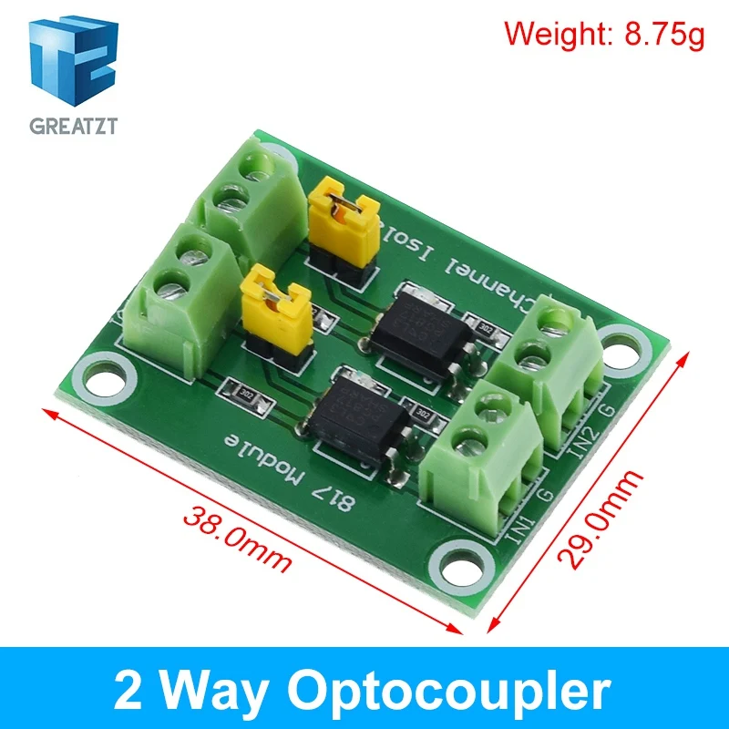 PC817 1 2 4 8 Channel Optocoupler Isolation Board Voltage Converter Adapter Module 3.6-30V Driver Photoelectric Isolated Module