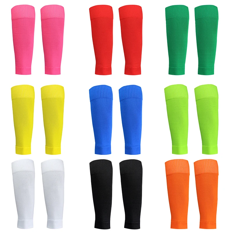 Elastic Futebol Leg Cover Set para Adultos, Anti Slip Meias, Shin Pads, Equipamento de Proteção Esportiva Profissional, 1 de Tamanho, Alta