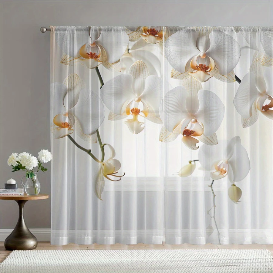 2PCS Cortinas Transparentes co - Home Office Minimalist avaliação e preço