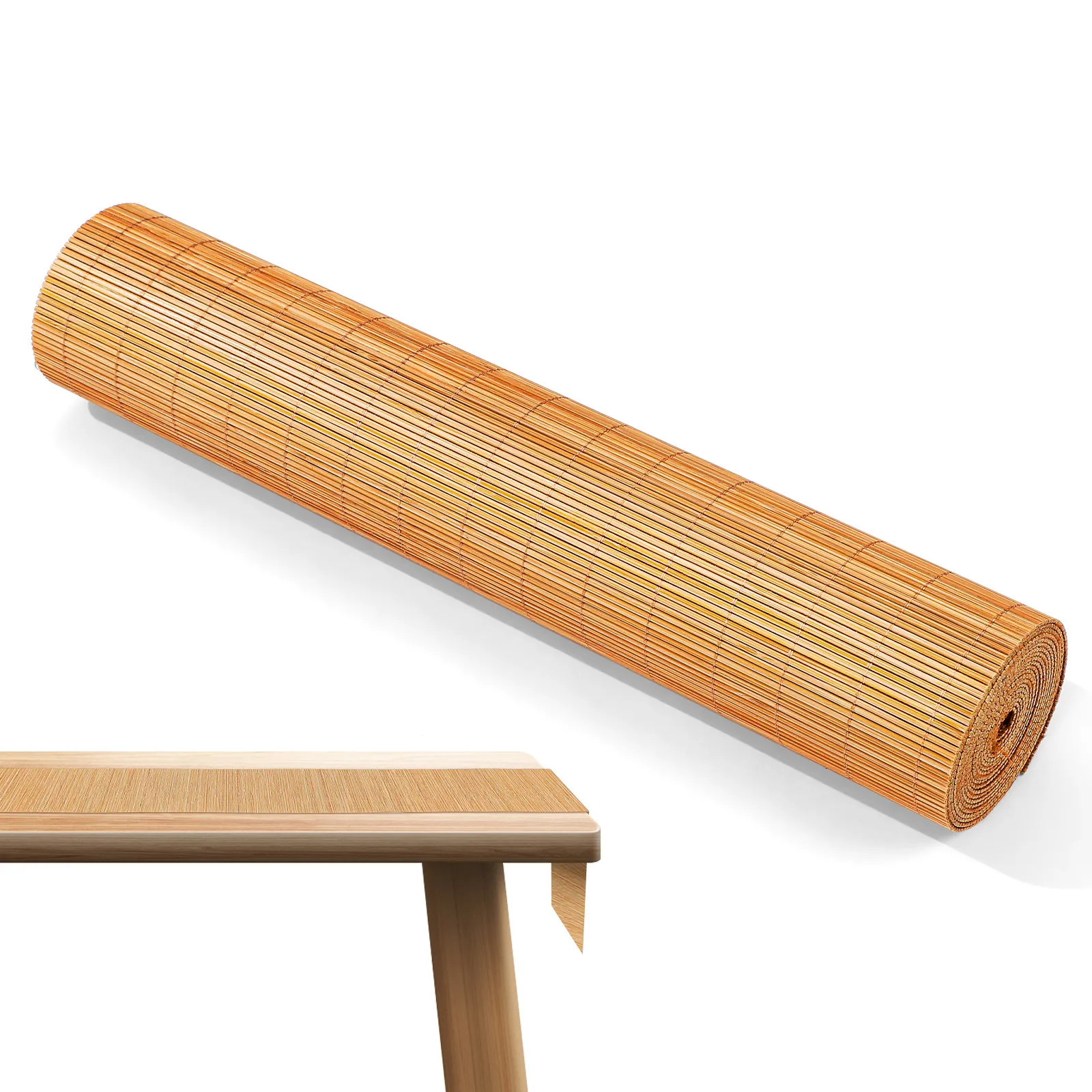 

Бамбуковая скатерть-дорожка для стола, термостойкая, для кухни, вечеринок, улицы, для обеденного стола, чайного столика