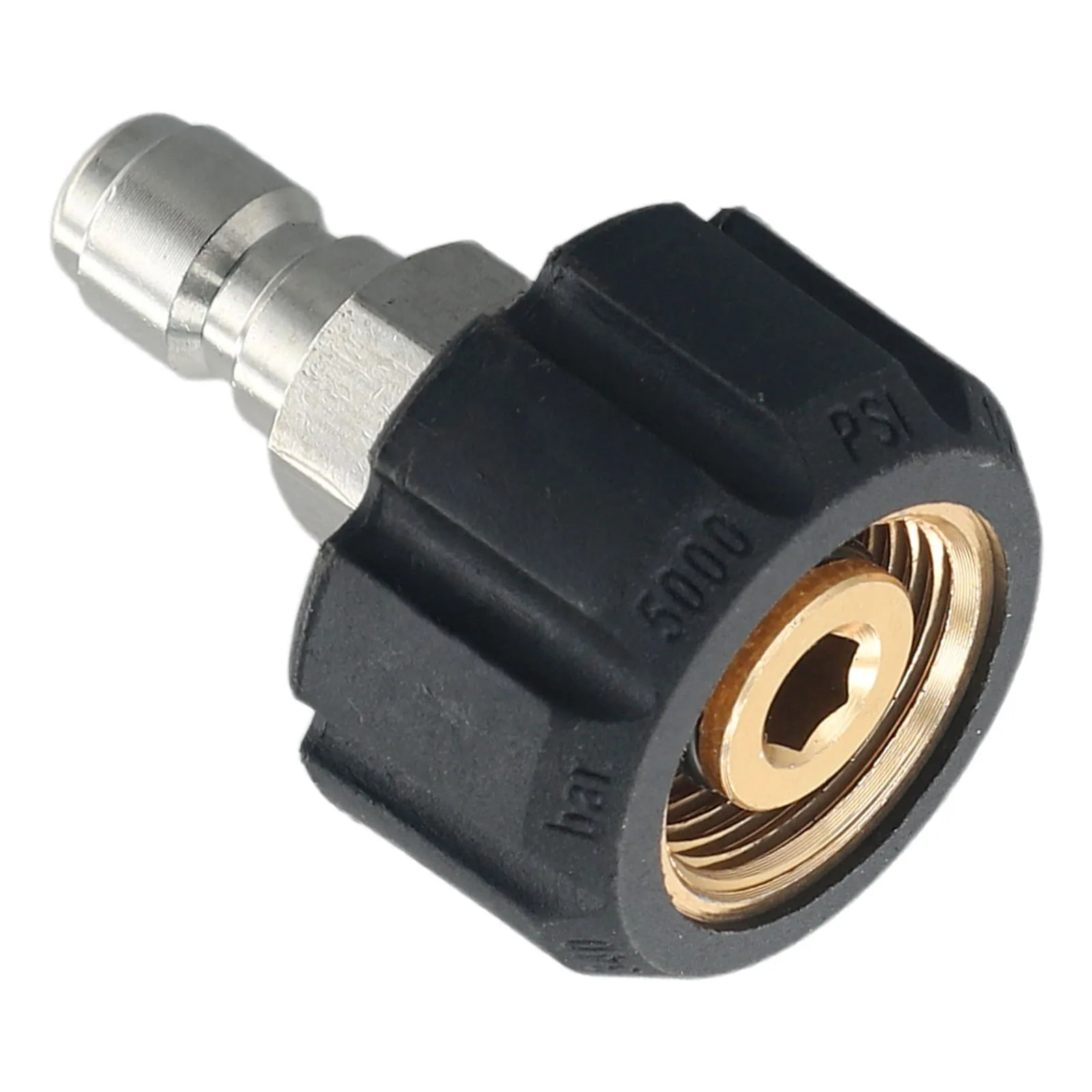 2 Pcs Connector Connect Pressure Washer Hose M22 14 Mm To 1/4 Pressure Washer Adapter Kit Pressure Washer Rods